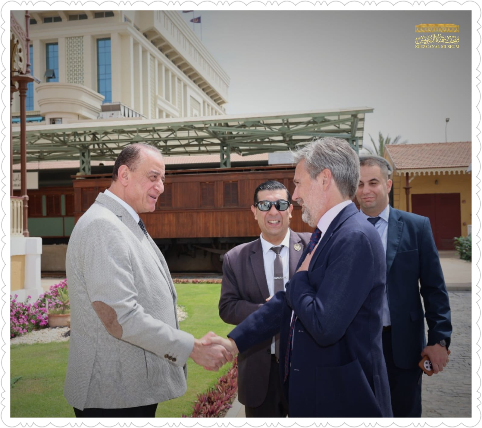 Visit of H.E. Mr.Michele Quaroni, the Italian Ambassador to Cairo,to the Suez Canal Museum 