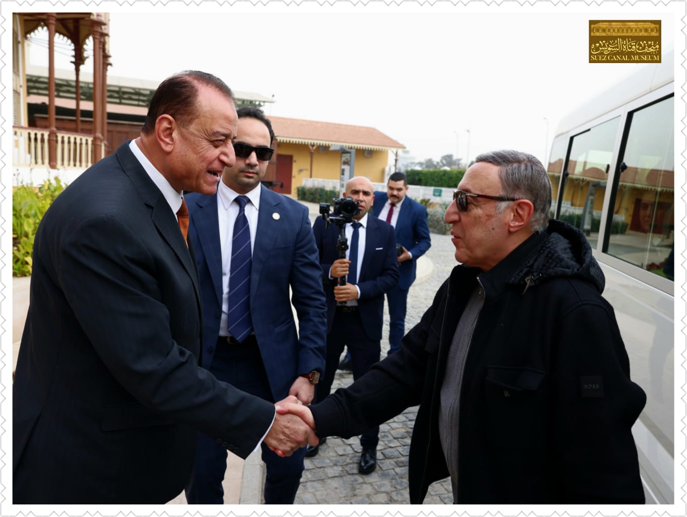 زيارة معالي المستشار بولس فهمي رئيس المحكمة الدستورية العليا لمتحف قناة السويس